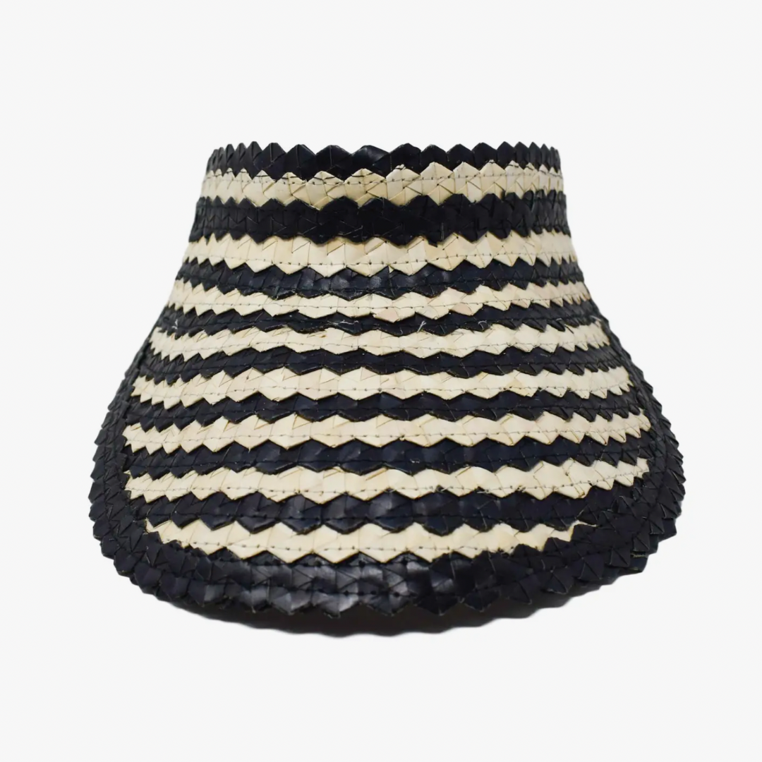 Two-toned Straw Visor