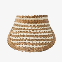 Two-toned Straw Visor