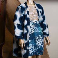 Indigo Printed Kimono