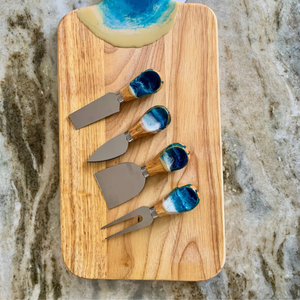 Nikita Resin Ocean Cheese Utensil set of 4