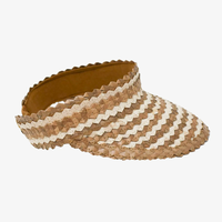 Two-toned Straw Visor
