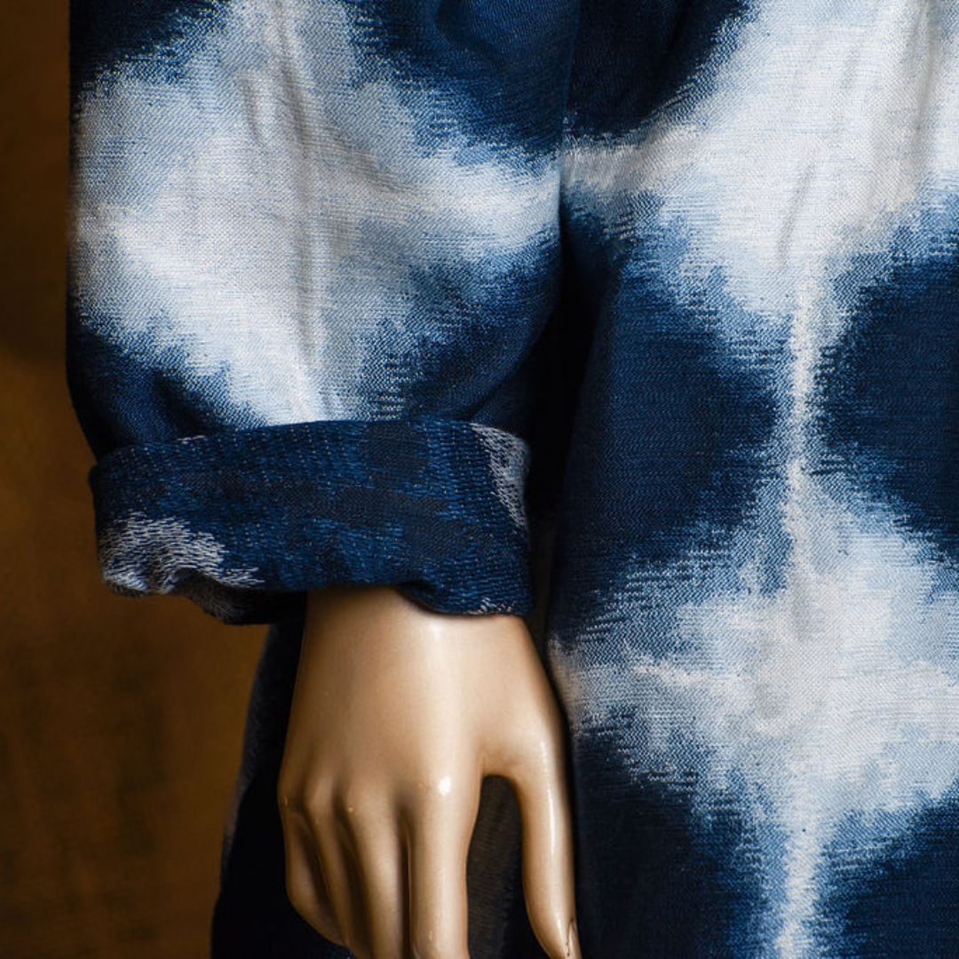 Indigo Printed Kimono