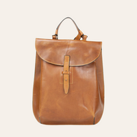Brown Leather Backpack