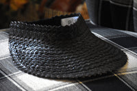 Black Straw Visor