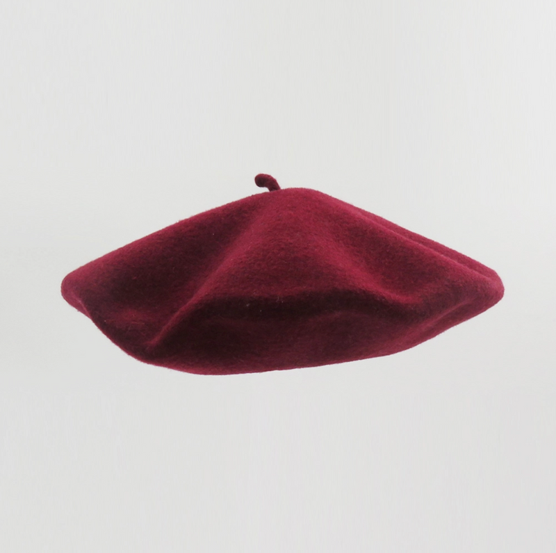Wool Beret (Burgundy)