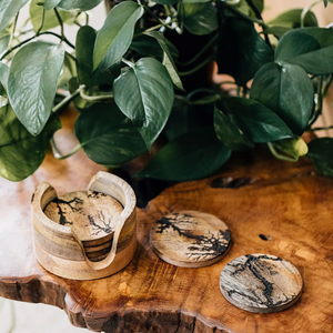 Roots Motif Coaster Set