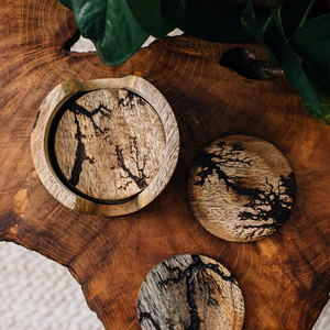 Roots Motif Coaster Set