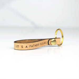 Leather Keychain - It's Not a Dad Bod, It's a Father Figure