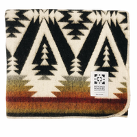 Quichua Baby Blanket - Black Dusk