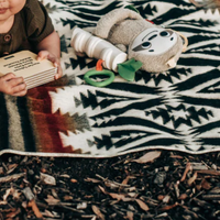 Quichua Baby Blanket - Black Dusk