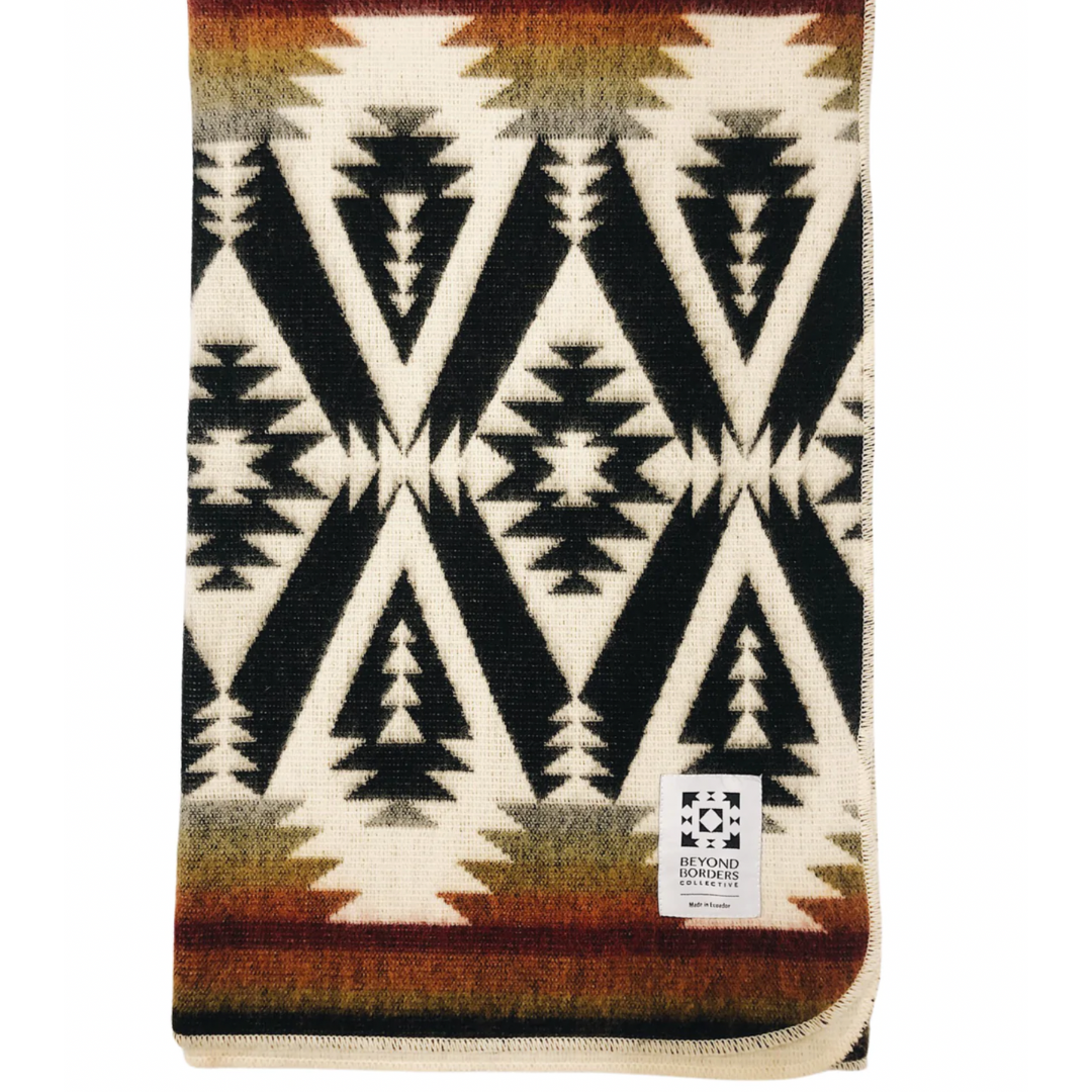 Quichua Baby Blanket - Black Dusk