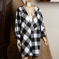 Black & White Checked Shift Dress