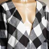 Black & White Checked Shift Dress