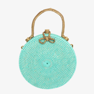 Round Rattan Handbag