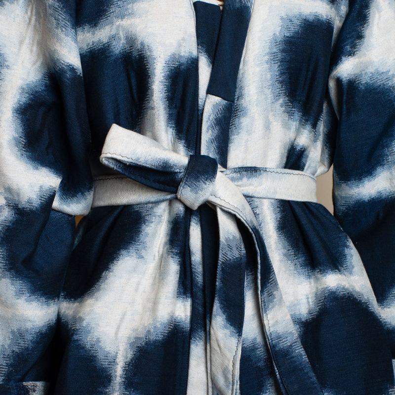 Indigo Printed Kimono