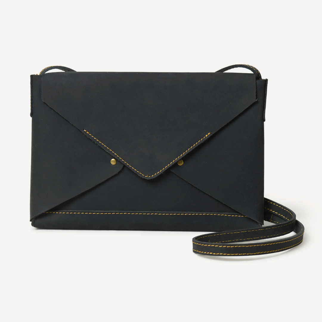 Leather envelope clutch hotsell