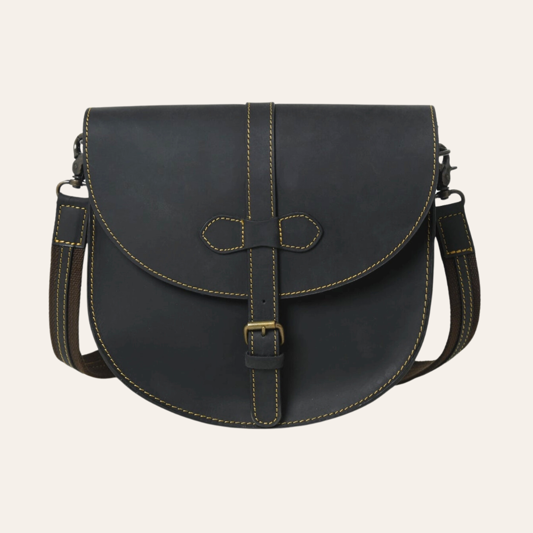 Black Genuine Leather Shoulder Bag