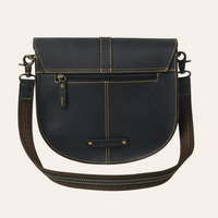 Black Genuine Leather Shoulder Bag