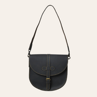 Black Genuine Leather Shoulder Bag