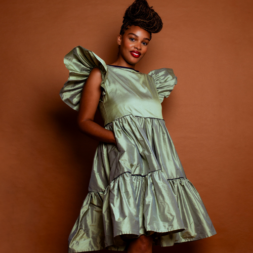 Ruffle Sleeved Teal Baby Doll Dress I Am Kryol Ruffle Sleeved Teal Baby Doll Dress I Am Kryol