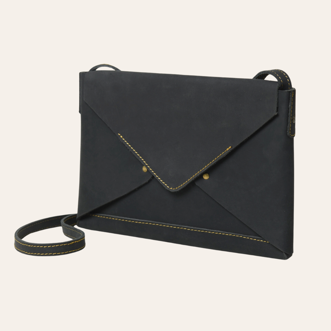 Leather Envelope Clutch