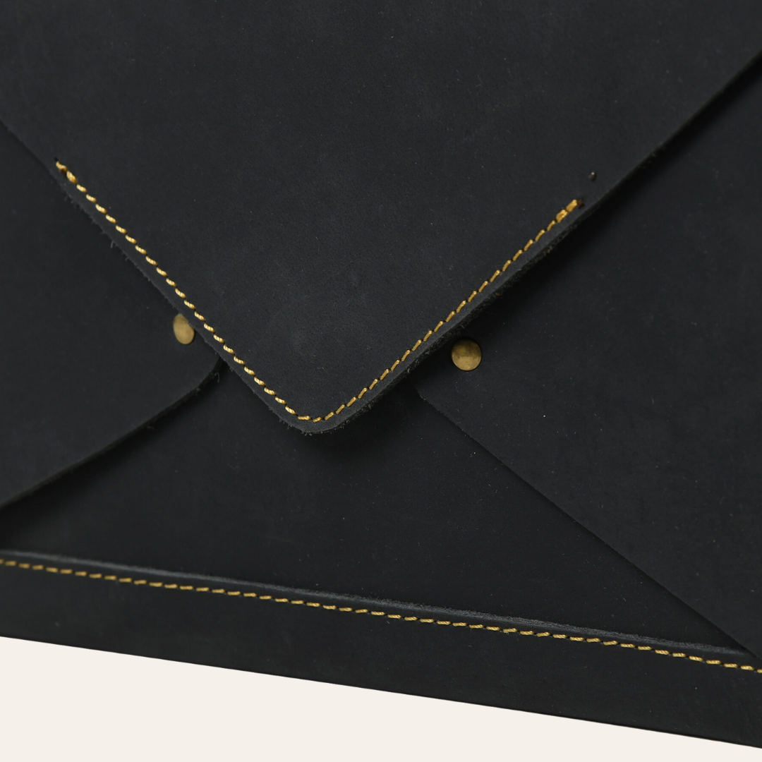 Leather Envelope Clutch