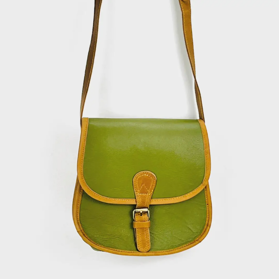 Olive green leather crossbody bag best sale