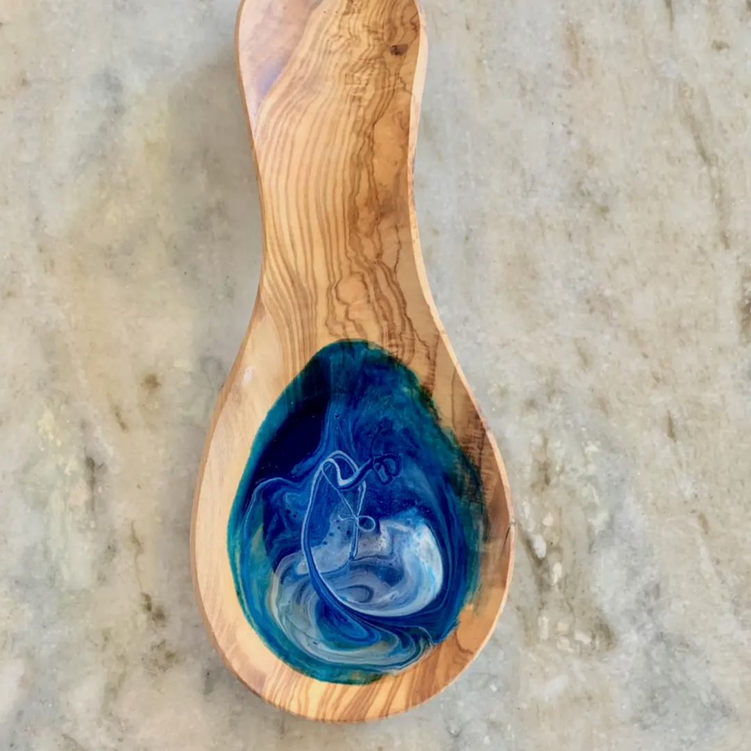 Nikita Olive Wood Spoon Holder