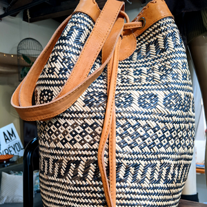 Rattan Sling Tribal Patterned Backpack