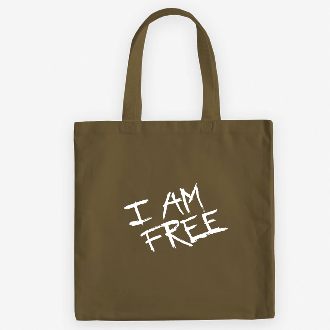 "I Am Free" Tote Bag