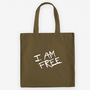 "I Am Free" Tote Bag
